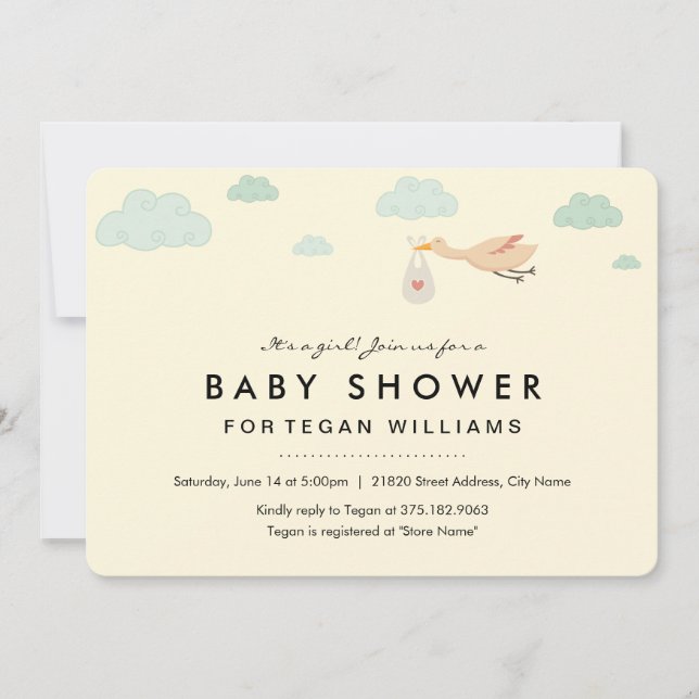 Ensemble de joie | Invitation baby shower (Devant)