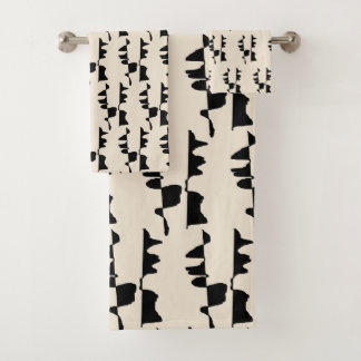 Ensemble de Linge de Bain - Abstrait Dual Face