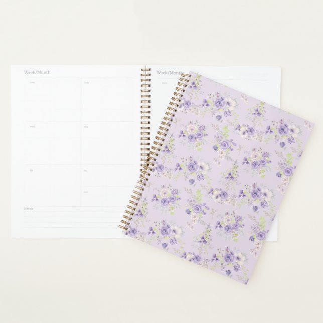 Ensemble de motifs floraux violets de minuscules f (Devant avec enveloppe)