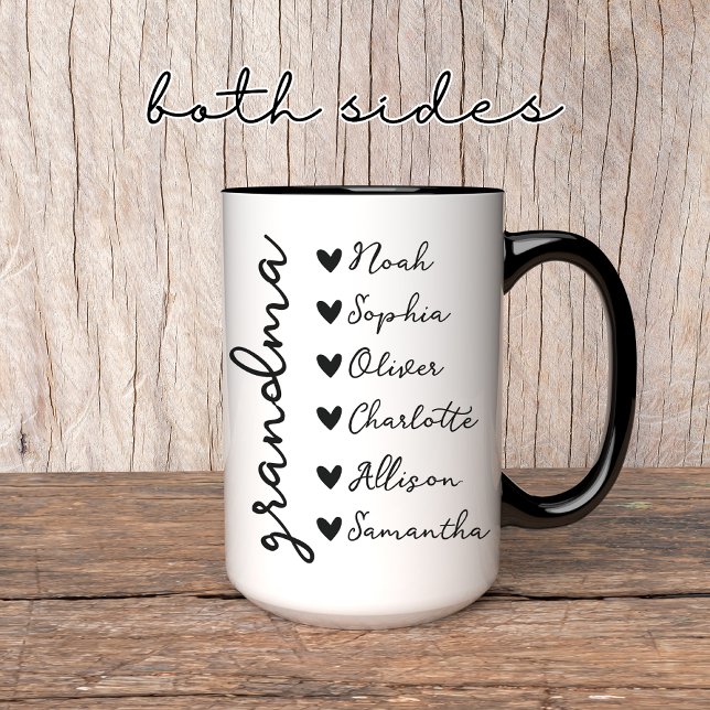 Ensemble de Mug Correspondant Grand-Père Et Grand- (grandpa mug, grandma mug, personalized mug, custom name mug, gift for grandpa, gift for grandma,)