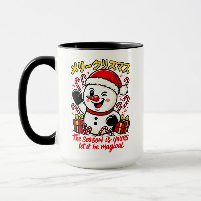 Ensemble de mug Magique & Classique Noël Bonhomme  (Gauche)