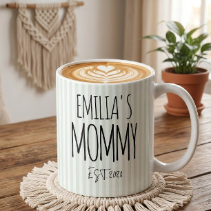 Ensemble de mug personnalisé Maman Papa Cadeau, No