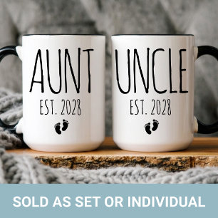 Ensemble de mug personnalisé pour nouvelle tante e