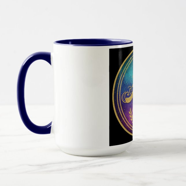 Ensemble de mugs à monogramme initial 'A' - Ananya (Gauche)