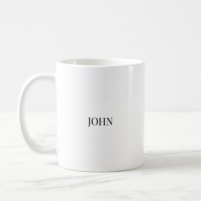 Ensemble de mugs personnalisés pour couple – Nom p (Gauche)