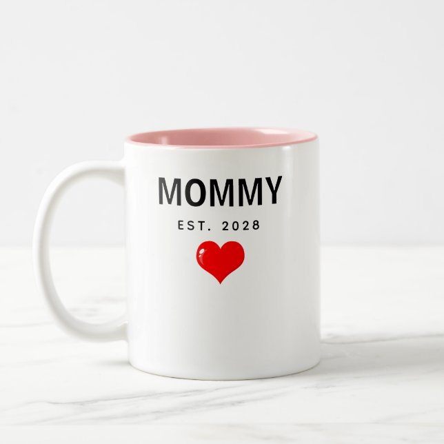Ensemble de mugs personnalisés pour maman et papa  (Gauche)