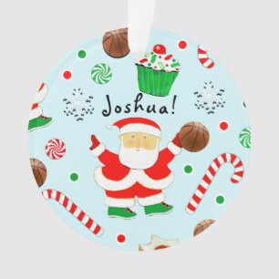 Ensemble de Noël de basket-ball