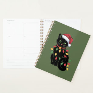 Ensemble de Noël pour amoureux de chat noir Cadeau