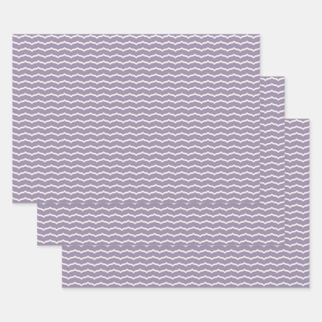 Ensemble de papier d'emballage à zigzag fleuri (Lot)