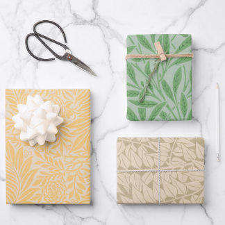 Ensemble de papier d'emballage design William Morr