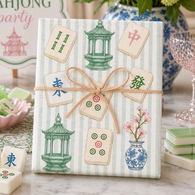 Ensemble de papier d'emballage Mahjong Seersucker (Créateur téléchargé)