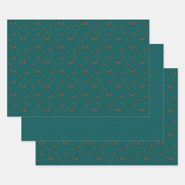 Ensemble de papier d'emballage Papillon indigène (Lot)