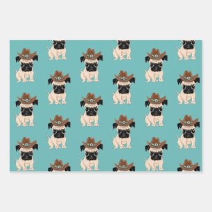Ensemble de papier d'emballage Western Prints