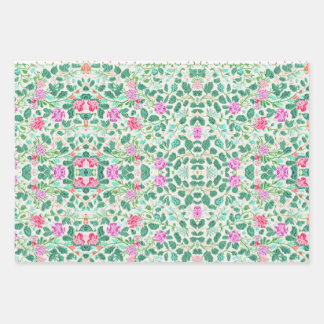 Ensemble de papier d'enveloppement cadeau d'occasi