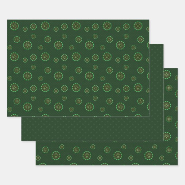 Ensemble de papier d'enveloppement de mandala de l (Lot)