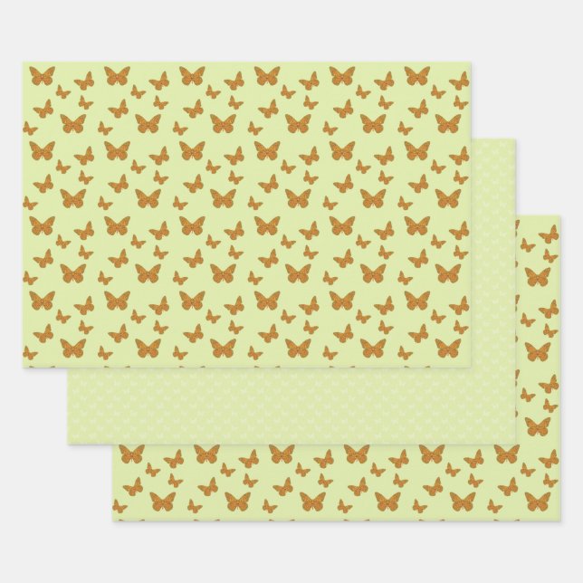 Ensemble de papier d'enveloppement de monarque ind (Lot)
