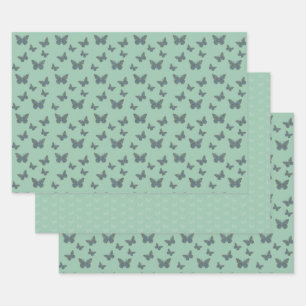 Ensemble de papier d'enveloppement de monarque mar