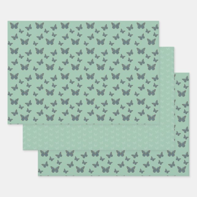 Ensemble de papier d'enveloppement de monarque mar (Lot)