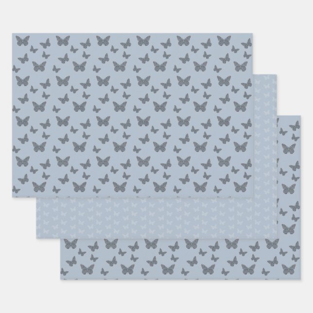 Ensemble de papier d'enveloppement de monarque nor (Lot)