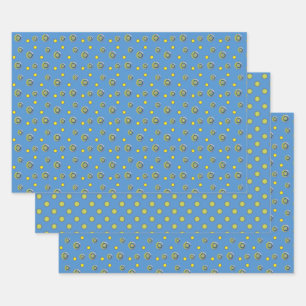 Ensemble de papier d'enveloppement d'été Sunshine