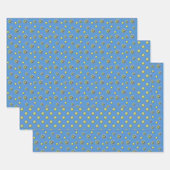 Ensemble de papier d'enveloppement d'été Sunshine (Lot)