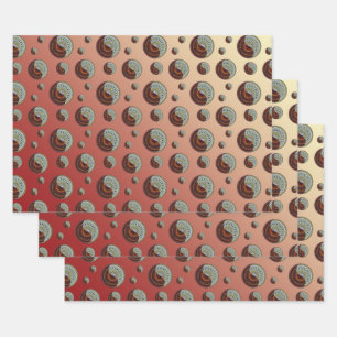 Ensemble de papier d'enveloppement du ciel et de l