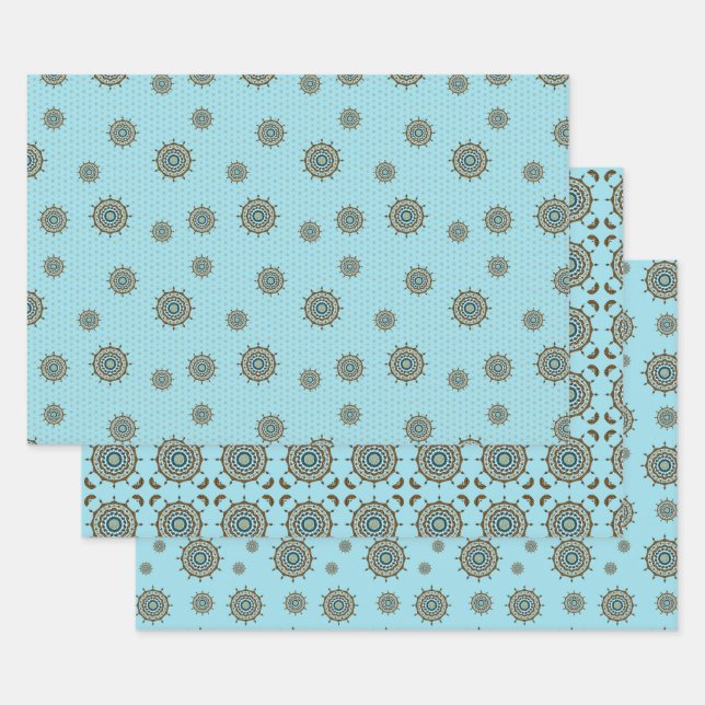 Ensemble de papier d'enveloppement en cuivre Imagi (Lot)