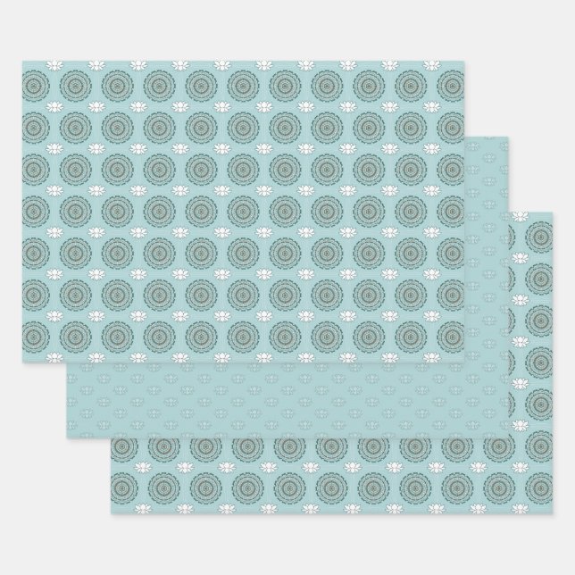 Ensemble de papier d'enveloppement Lotus Weave (Lot)