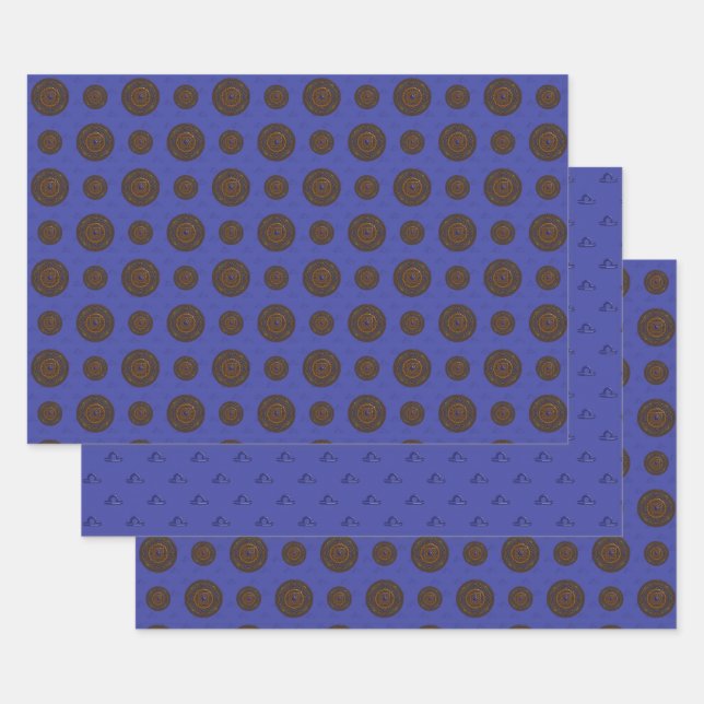 Ensemble de papier d'enveloppement Mandala Libra (Lot)