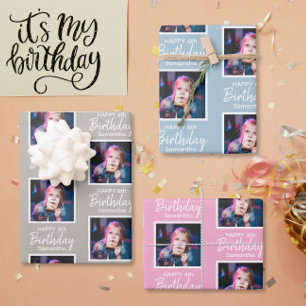 Ensemble de papier d'enveloppement personnalisé ca