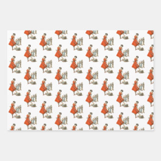 Ensemble de papier pour enveloppement de Krampus f