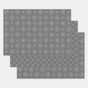 Ensemble de papier pour enveloppement de mandala d
