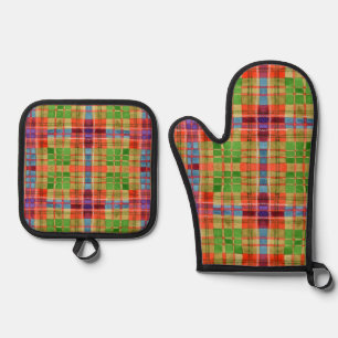 Ensemble de porte-pots MAC RAE TARTAN