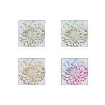 ensemble de quatre aimants en pierre de fleur de d