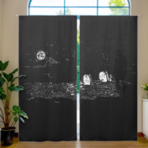 Ensemble de rideau d'ombres de cimetière