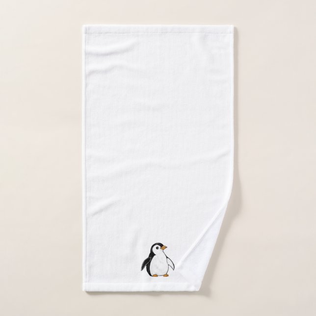 Ensemble de salle de bain avec une illustration hi (Serviette à main)