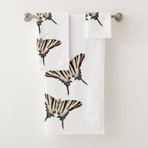 Ensemble de serviette de Bath de faune de papillon