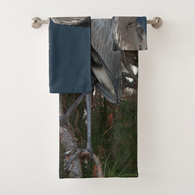 Ensemble de serviette de Bath de faune d'oiseaux (En situation)
