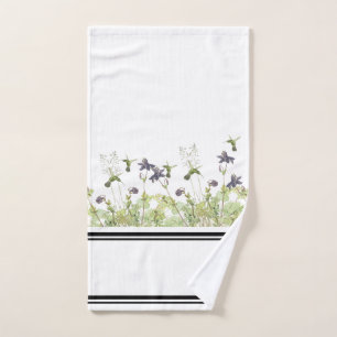 Ensemble de serviette de Bath de fleurs de