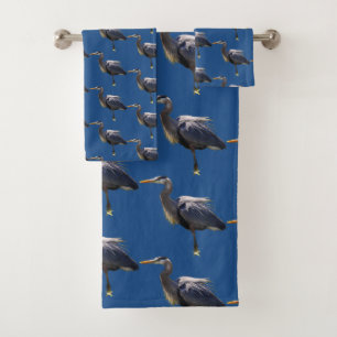 Ensemble de serviette de Bath de motif d'oiseau de