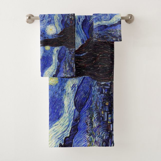 Ensemble de serviette de Bath de nuit étoilée (En situation)