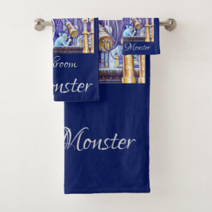 Ensemble de serviette de Bath du monstre de