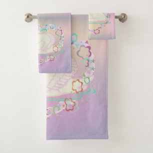 Ensemble de serviette de princesse de cygne