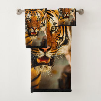 Ensemble de serviette de salle de bains de tigre