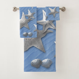 Ensemble de serviette de salle de bains d'étoiles