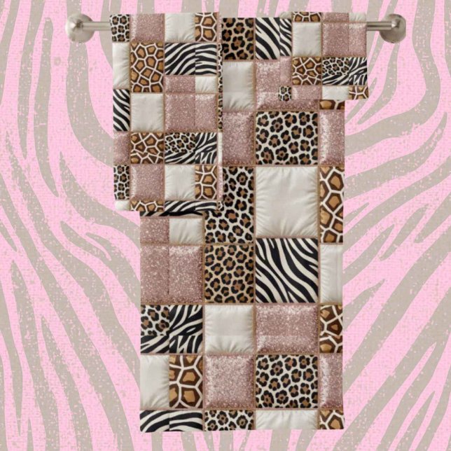 Ensemble de serviettes à motif animal africain ros (Créateur téléchargé)