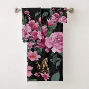 Ensemble de serviettes à papillon Vintage