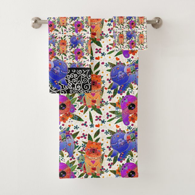 Ensemble de serviettes BINDI CHOWS - choisissez ar (En situation)