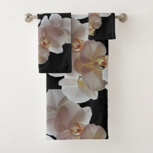 ENSEMBLE DE SERVIETTES BLANCHES EN ORCHID