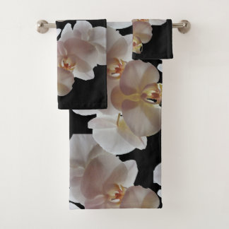 ENSEMBLE DE SERVIETTES BLANCHES EN ORCHID